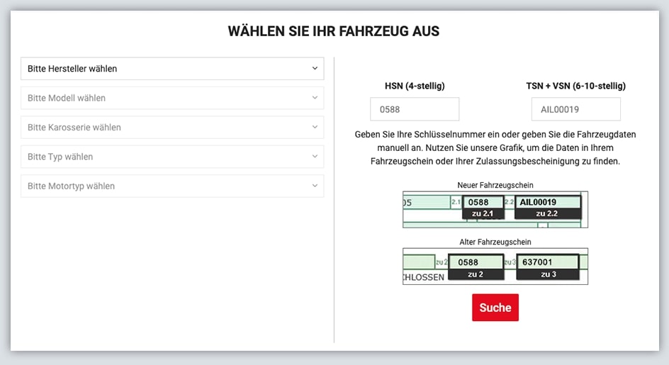 Felgenkonfigurator erklärt - Schritt 1